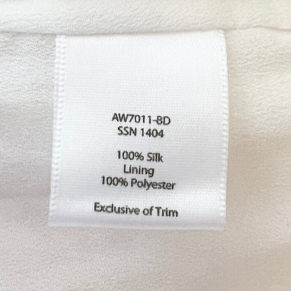 ATM Anthony Thomas Melillo A-Line Dress White Silk V Neck Sleeveless Small NEW - Picture 12 of 15